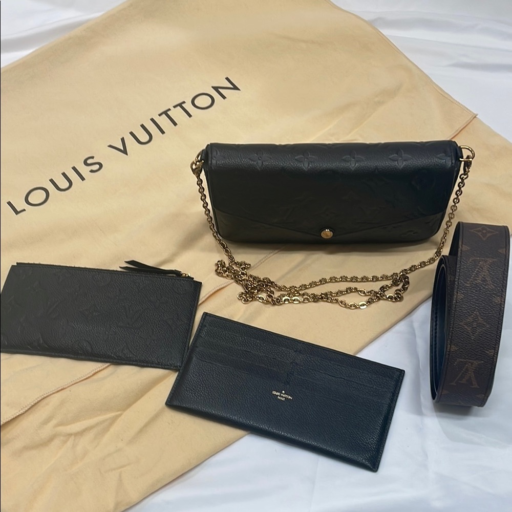 Louis Vuitton Pochette Félicie Black Monogram